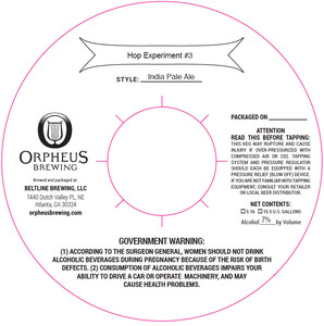 Orpheus Brewing Hop Experiment