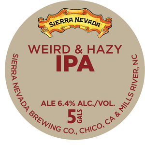 Sierra Nevada Weird & Hazy April 2017