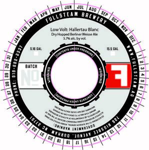 Fullsteam Brewery Low Volt: Hallertau Blanc