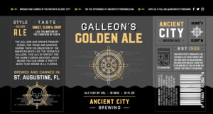 Ancient City Brewing Galleon's Golden Ale May 2017
