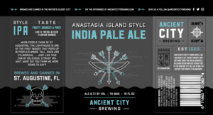 Ancient City Brewing Anastasia Island Style India Pale Ale May 2017
