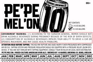 10 Barrel Brewing Co. Pe'pe Mel'on April 2017