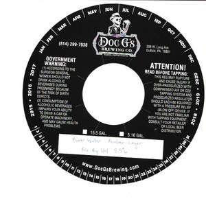 Doc G's Brewing Company River Water Amber Lager
