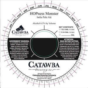Catawba Brewing Co Hopness Monster April 2017
