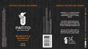 Patito Patito Belgian Style Blond Ale