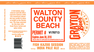 Fish Kazoo Session Ipa May 2017