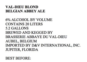 Val-dieu Blond April 2017