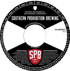 Southern Prohibition Brewing Blue Corn Grisette