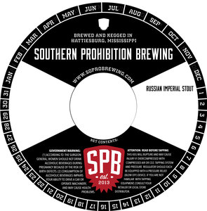 Southern Prohibition Brewing Russian Imperial Stout