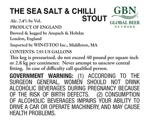 The Sea Salt & Chilli Stout April 2017