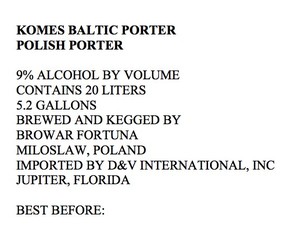 Komes Baltic Porter