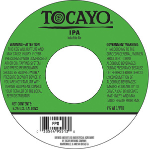 Tocayo Ipa India Pale Ale