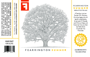 Fullsteam Brewery Fearrington Seasonal India Tea Ale