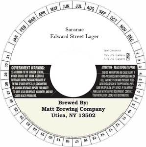 Saranac Edward Street Lager