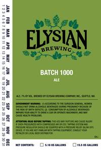 Elysian Brewing Company Batch 1000