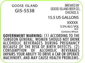 Goose Island Gi5-5538 May 2017