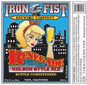 Iron Fist Renegade Blonde