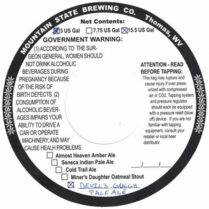 Devil's Gulch Pale Ale May 2017
