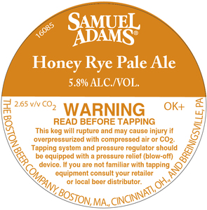 Samuel Adams Honey Rye Pale Ale