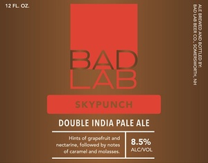 Bad Lab Beer Co. Double India Pale Ale May 2017