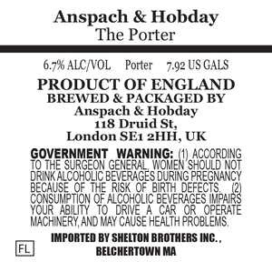 Anspach & Hobday The Porter