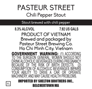 Pasteur Street Chili Pepper Stout May 2017