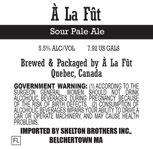 A La Fut Sour Pale Ale May 2017