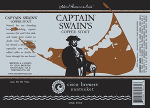 Cisco Brewers Captain Swain's Coffee Stout May 2017