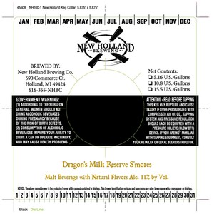 New Holland Brewing Company Dragon's Milk Reserve S'mores May 2017