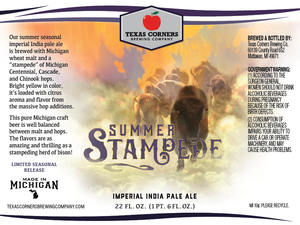 Texas Corners Brewing Company Summer Stampede Imperial IPA
