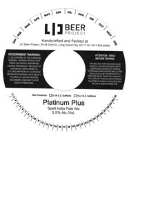 Lic Beer Project Platinum Plus