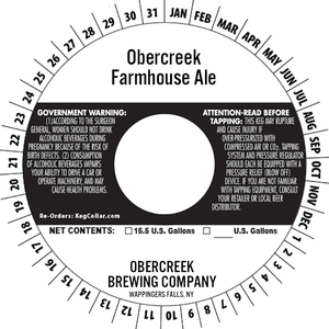 Obercreek Farmhouse Ale 