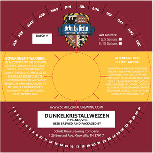 Schulz Brau Brewing Company Dunkelkristallweizen