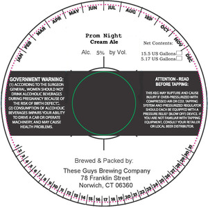 These Guys Brewing Company Prom Night Cream Ale