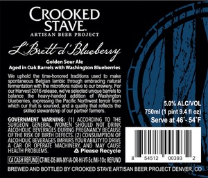 Crooked Stave Artisan Beer Project L'brett D'blueberry