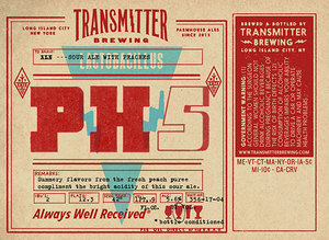 Transmitter Brewing Ph5 May 2017