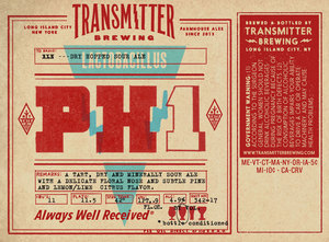 Transmitter Brewing Ph1 May 2017