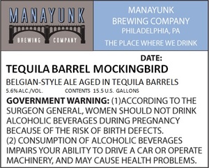 Tequila Barrel Mockingbird May 2017