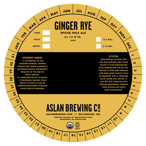 Ginger Rye Spiced Pale Ale