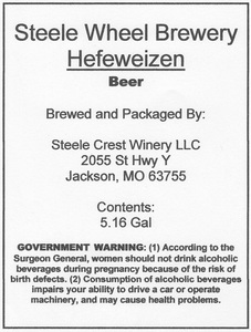 Steele Wheele Brewery Hefewiezen