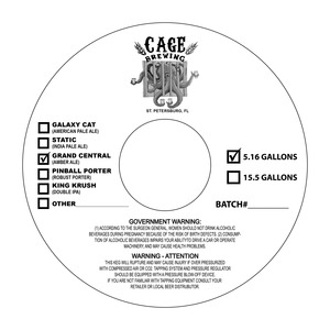 Cage Brewing May 2017