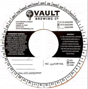 Vault Brewing Company May 2017