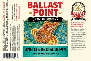 Ballast Point Unfiltered Sculpin May 2017