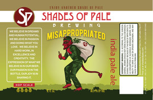 Shades Of Pale Brewing Misappropriated