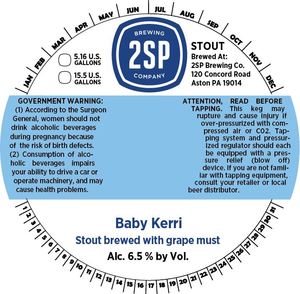 2sp Brewing Company Baby Kerri May 2017