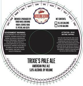 Third Wheel Trixie's Pale Ale May 2017