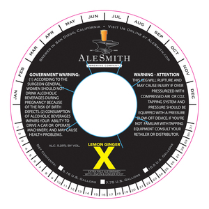 Alesmith Lemon Ginger X May 2017