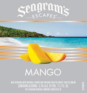 Seagram's Escapes Mango May 2017