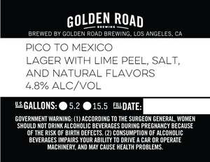 Golden Road Brewing Pico To Mexico