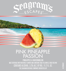 Seagram's Escapes Pink Pineapple Passion May 2017